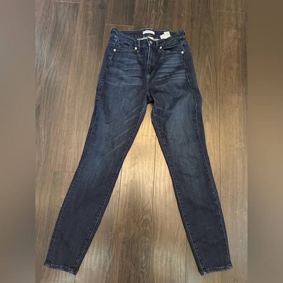 Good American-Good Waist Crop Blue025 - Picture 1 of 6